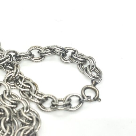 VINTAGE CAPRI STATEMENT NECKLACE SUN MEDALLION GREEK REVIVAL ENAMEL CHUNKY 70S - Picture 10 of 13